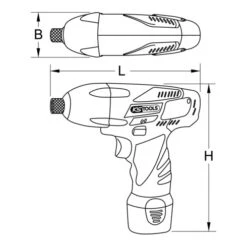 Ks Tools 1/4" Clé à Chocs Sur Batterie, 117Nm, 1.870 Tr/min, Avec 2 Batteries Et Chargeur -Magasin D'Outils Pour La Maison De Qualité 1 4 cle a chocs sur batterie 117nm 1 870 tr min avec 2 batteries et chargeur 76300593 2 Nw3Pis6W xl