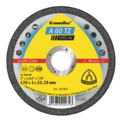 A 60 TZ Disques à Tronçonner Klingspor 115 X 1 X 22,23 Mm Centre Déporté