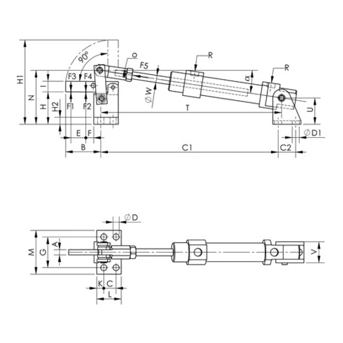 AMF Pince Pneumatique No.6825CE Taille 1 Lourde 5 AMF Pince Pneumatique No.6825CE Taille 1 Lourde – Image 3