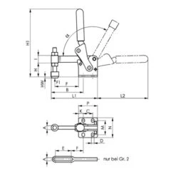 AMF Pince Verticale No.6811P Taille 2 Horizontal Pied Lourd -Magasin D'Outils Pour La Maison De Qualité amf pince verticale no 6811p taille 2 horizontal pied lourd 21023139 2 5C1F E 2 xl