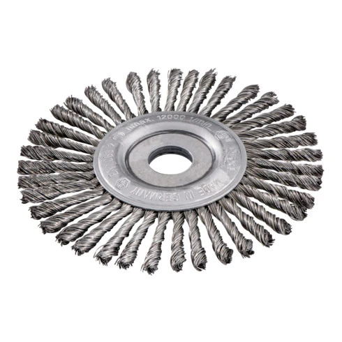 Brosse Ronde 125x0,5x6 /22,23 Mm, Acier, Torsadé Metabo 3 Brosse Ronde 125x0,5x6 /22,23 Mm, Acier, Torsadé Metabo
