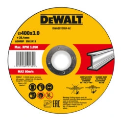 Disque à Tronçonner DeWalt Haute Performance 400x3x25,4mm Métal Type 41 (plat) DWA8012RIA-AE