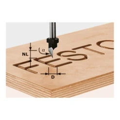 Fraise à Graver Festool HS S8 D11/60°