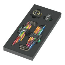 Garniture En Mousse Wera 9740 Pour Clés Mâles Coudées , Set 1, 20 Pièces