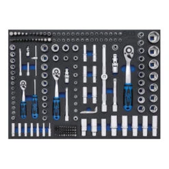 Insert De Servante D'atelier 3/3 : Jeu De Clés à Douilles 192 Pièces Kraftmann