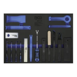 Insert De Servante D'atelier 3/3 : Jeu De Crochets, De Coins De Montage Et De Crochets 17 Pièces Kraftmann