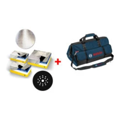 Jeu De Cloisons Sèches Bosch, Disque Abrasif Sia 7500 + Disque Intermédiaire + Malette De Bricolage 153 Pièces
