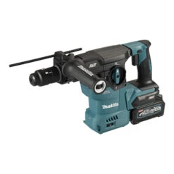 Makita Marteau Combiné Sans Fil 40V Max. Avec Mandrin à Changement Rapide / 4,0 Ah, 2 Batteries + Chargeur En Coffret De Transport