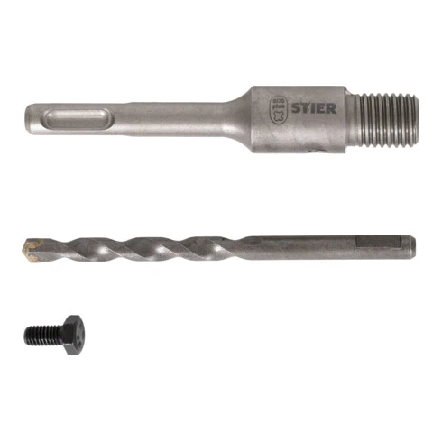 Mandrin D'entraînement STIER SDS-Plus M16 110 Mm Avec Foret à Centrer, Pour Trépans 3 Mandrin D'entraînement STIER SDS-Plus M16 110 Mm Avec Foret à Centrer, Pour Trépans