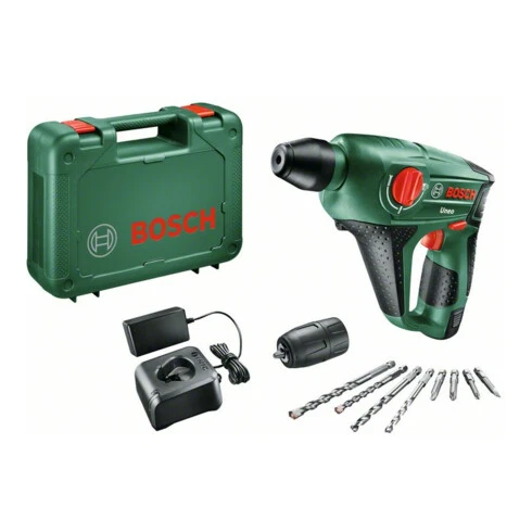 Marteau Perforateur Sans Fil Uneo De Bosch, Avec 1 X Batterie PBA 12V 2,5 Ah, Chargeur AL 1115 CV 3 Marteau Perforateur Sans Fil Uneo De Bosch, Avec 1 X Batterie PBA 12V 2,5 Ah, Chargeur AL 1115 CV