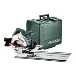 Metabo Scie Circulaire Portative KS 55 FS Set Avec Rail De Guidage FS 80 ; Coffret Plastique