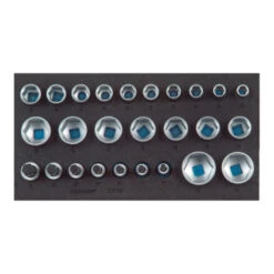 GEDORE Module à Outils 1500 CT1-19 L.157,5xP.310mm 26pces 1/2po. Jeu De Clés à Douille