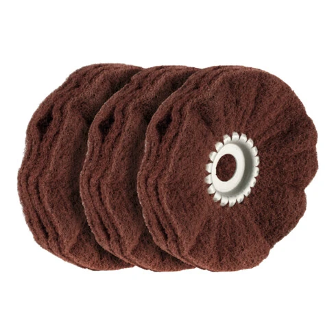 Osborn Jeu De 3 Disques En Non-tissé (A), Pour Satinage Moyen Fin,⌀ Bague: 100 Mm 3 Osborn Jeu De 3 Disques En Non-tissé (A), Pour Satinage Moyen Fin,⌀ Bague: 100 Mm