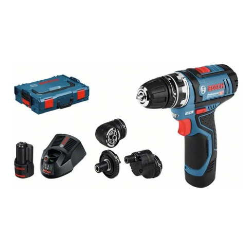Perceuse-visseuse Sans Fil BOSCH à Mandrin Interchangeable GSR1215FC +L-BOXX 3 Perceuse-visseuse Sans Fil BOSCH à Mandrin Interchangeable GSR1215FC +L-BOXX