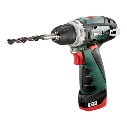 Perceuse-visseuse Sans Fil Metabo PowerMaxx BS Basic, Coffret En Plastique ; 12V 2x2Ah Li-Power + LC 12 3 Perceuse-visseuse Sans Fil Metabo PowerMaxx BS Basic, Coffret En Plastique ; 12V 2x2Ah Li-Power + LC 12