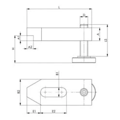 AMF Barre De Serrage 6314AV Pour Rainure En T -Magasin D'Outils Pour La Maison De Qualité pince amf 6314av decalee avec rainure pour vis dappui 12 mm h 10 55 mm 21022890 2 g7 KZWkU xl