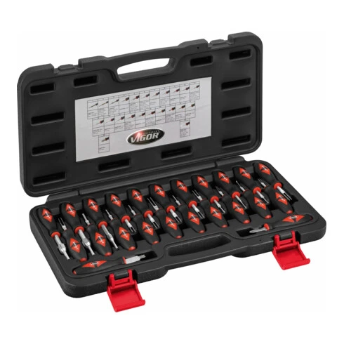 VIGOR Jeu D'outils Pour Déblocage Par Câble V4451 23 X 23 3 VIGOR Jeu D'outils Pour Déblocage Par Câble V4451 23 X 23